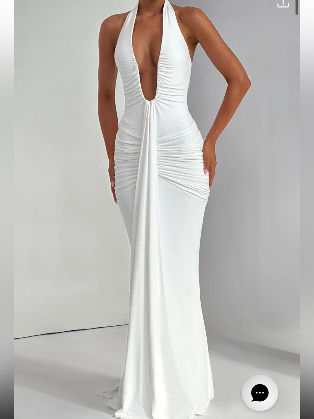 Babyboo White Rosetta Maxi Dress Size XS only worn once